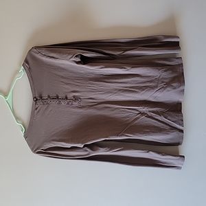 Scoop neck top with back detail